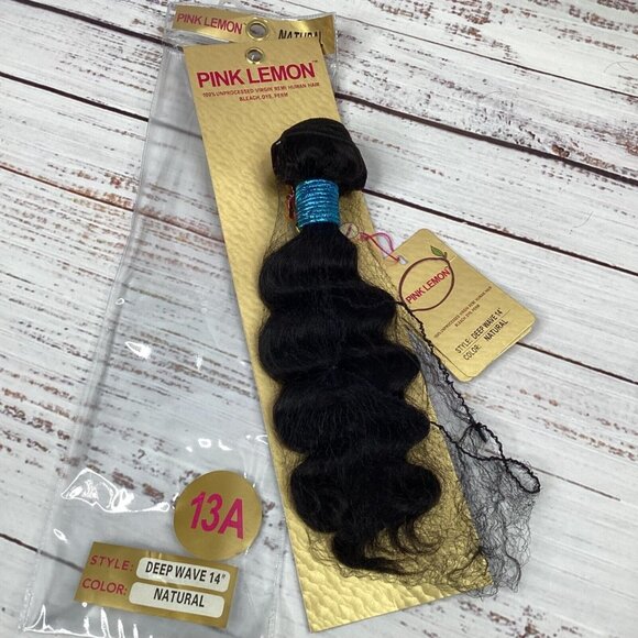 12” Deep Wave Brazilian Human Hair Natural (dark) Extensions - Picture 1 of 4